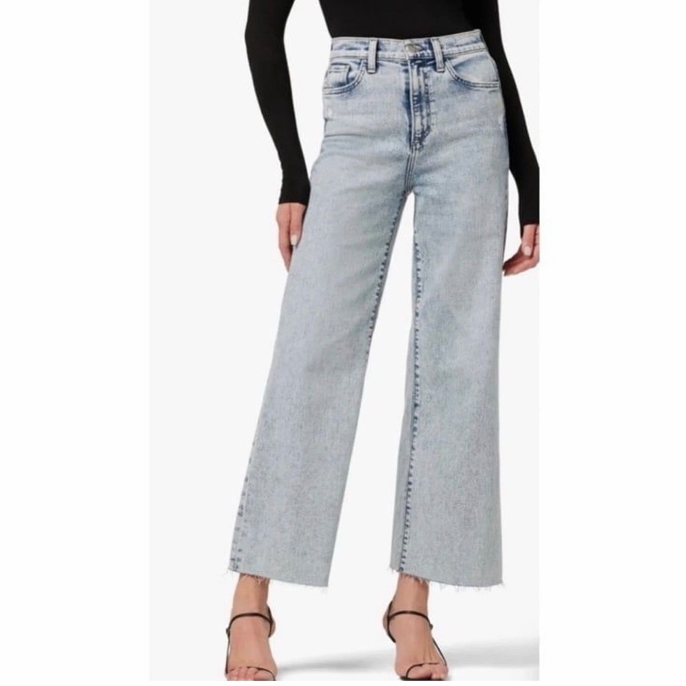 Joe's Jeans The Mia High Rise Wide Ankle Acid Wash Jeans‎